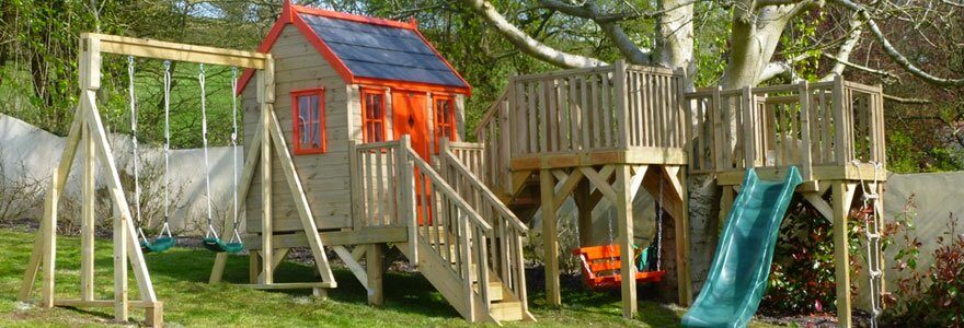 installer une balançoire ou une portique dans le jardin